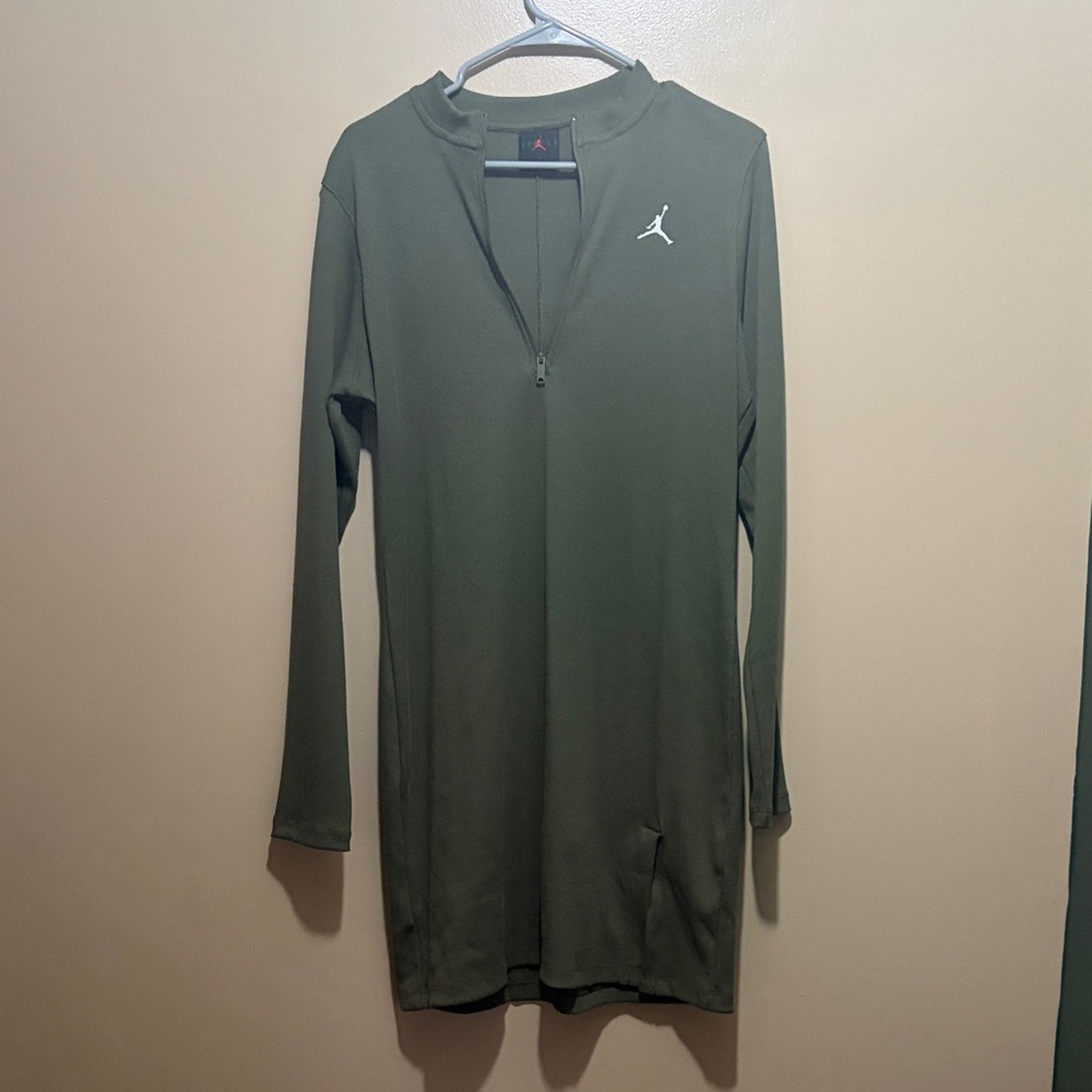 Jordan Olive Long Sleeve Dress